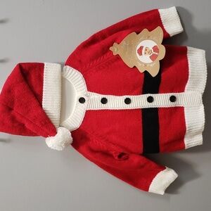 So 'Dorable NWT Photo-Op Santa Style Sweater with Hat, 0-6 months